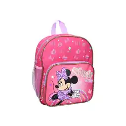 Netto Marken-Discount Minnie Mouse Rucksack Rosa – Kinder Schulrucksack mit Seitentaschen Angebot