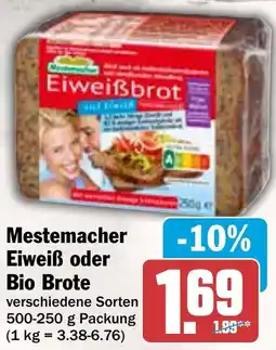 AEZ Mestemacher Eiweiß oder Bio Brote Angebot