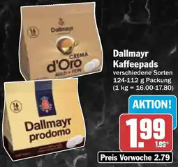 AEZ Dallmayr Kaffeepads Angebot