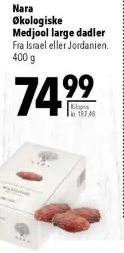 CITTI Markt Nara Økologiske Medjool large dadler Angebot