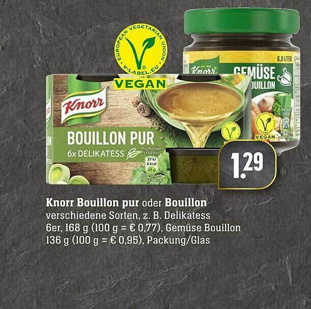 Knorr Bouillon Pur Oder Bouillon Angebot bei ScheckinCenter