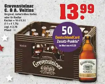 trinkgut Grevensteiner C&a Veltins Angebot