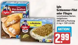 AEZ Iglo Schlemmer-Filet oder Filegro Angebot
