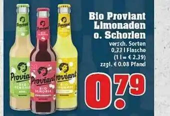 trinkgut Bio Proviant Limonaden Oder Schorlen Angebot