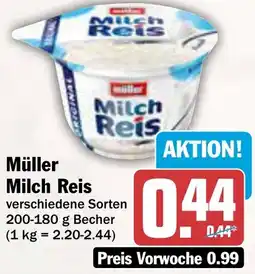 AEZ Müller Milch Reis Angebot