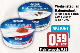 AEZ Weihenstephan Rahmjoghurt Angebot