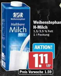 AEZ Weihenstephan H-Milch Angebot