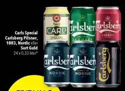 CITTI Markt Carls Special Carlsberg Pilsner, 1883, Nordic eller Sort Guld Angebot