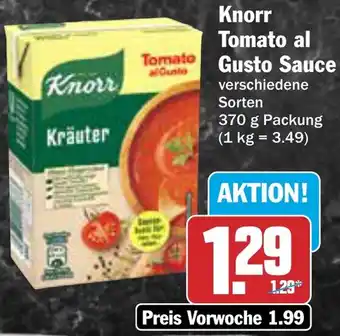 AEZ Knorr Tomato al Gusto Sauce Angebot