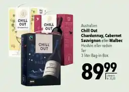 CITTI Markt Chill Out Chardonnay, Cabernet Sauvignon eller Malbec Hvidvin eller rødvin Angebot