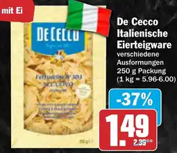 AEZ De Cecco Italienische Eierteigware Angebot
