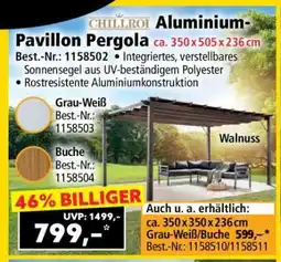 Norma Aluminium-Pavillon Pergola ca. 350 x 505 x 236 cm Angebot
