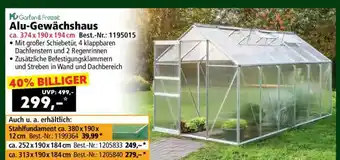 Norma Alu-Gewächshaus Angebot