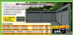 Norma WPC-Sichtschutzzaun VALLA mit Design Angebot