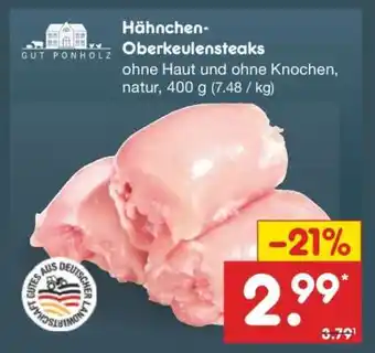 Netto Marken-Discount Hähnchen Oberkeulensteaks Angebot