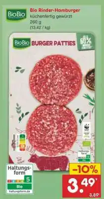 Netto Marken-Discount Bio-Rinder-Hamburger Angebot