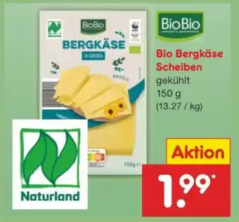 Netto Marken-Discount Bio Bergkäse Scheiben Angebot