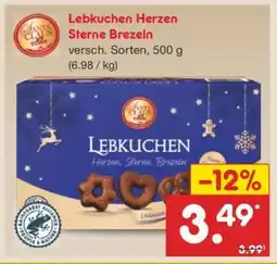Netto Marken-Discount Lebkuchen Herzen Sterne Brezeln Angebot