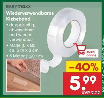 Netto Marken-Discount Wiederverwendbares Klebeband Angebot