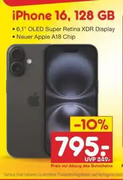 Netto Marken-Discount iPhone 16, 128 GB Angebot