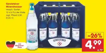 Netto Marken-Discount Gerolsteiner Mineralwasser Angebot