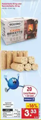 Netto Marken-Discount Holzbriketts 10 kg oder Kaminbriketts, 10 kg Angebot