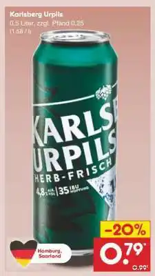 Netto Marken-Discount Karlsberg Urpils Angebot