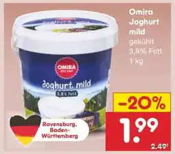 Netto Marken-Discount Omira Joghurt mild Angebot