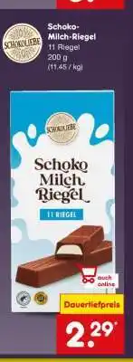Netto Marken-Discount Schoko-Milch Riegel Angebot