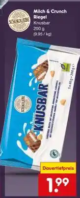 Netto Marken-Discount Milch & Crunch Riegel Angebot