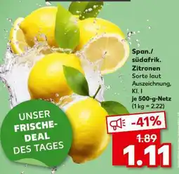 Kaufland Span./südafrik. Zitronen Angebot