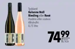 CITTI Markt Kolonne Null Riesling eller Rosé Angebot
