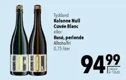 CITTI Markt Kolonne Null Cuvée Blanc eller Rosé, perlende Angebot
