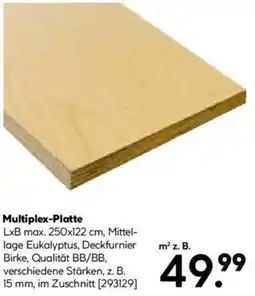 Hellweg Multiplex-Platte Angebot