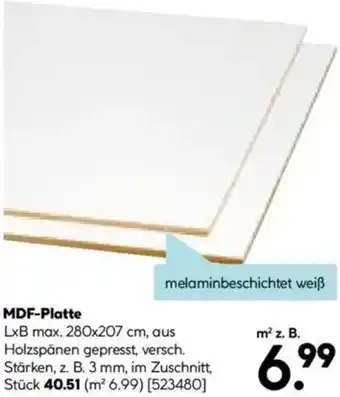 Hellweg MDF-Platte Angebot