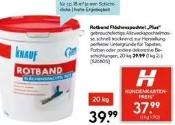 Hellweg KNAUF Rotband Flächenspachtel ,,Plus" Angebot