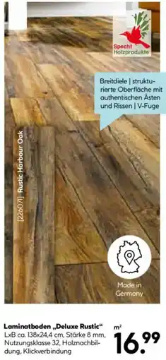 Hellweg Laminatboden ,,Deluxe Rustic" Angebot