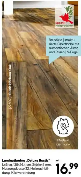 Hellweg Laminatboden ,,Deluxe Rustic" Angebot