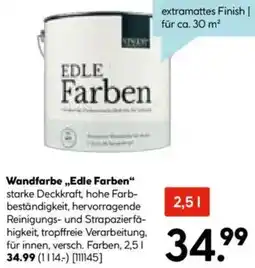 Hellweg Wandfarbe ,,Edle Farben" Angebot