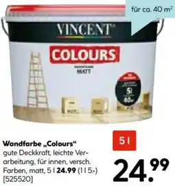 Hellweg VINCENT Wandfarbe ,,Colours" Angebot