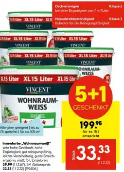 Hellweg VINCENT Innenfarbe ,,Wohnraumweiß" Angebot