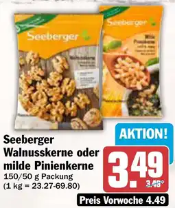 AEZ Seeberger Walnusskerne oder milde Pinienkerne Angebot