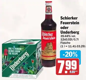 AEZ Schierker Feuerstein oder Underberg Angebot