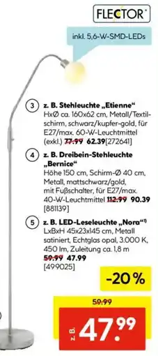 Hellweg FLECTOR LED-Leseleuchte „Nora" Angebot