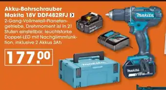 V Baumarkt Akku-Bohrschrauber Makita 18V DDF482RFJ Angebot