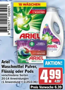 AEZ Ariel Waschmittel Pulver, Flüssig oder Pods Angebot