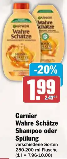 AEZ Garnier Wahre Schätze Shampoo oder Spülung Angebot