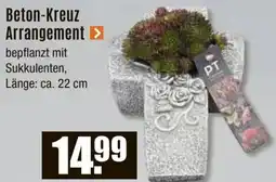 V Baumarkt Beton-Kreuz Arrangement Angebot