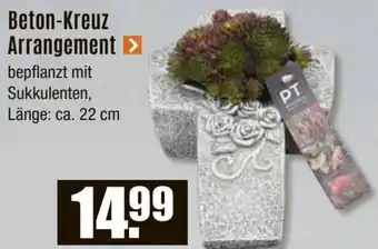 V Baumarkt Beton-Kreuz Arrangement Angebot