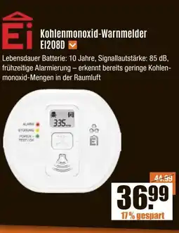 V Baumarkt Ei Kohlenmonoxid-Warnmelder EI208D Angebot